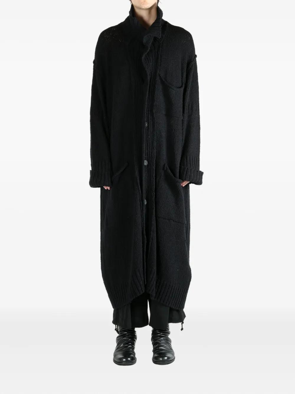 yohjiyamamoto long coat 早い者勝ち Buy Yohji Yamamoto men coat with voluminous sleeves in black