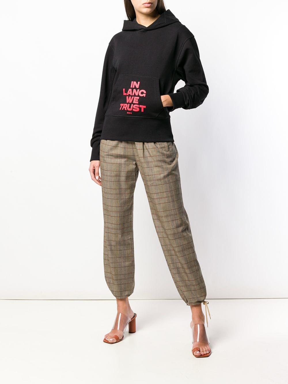 helmut lang in lang we trust hoodie