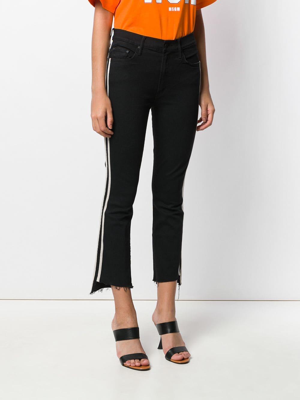jeans with black side stripe