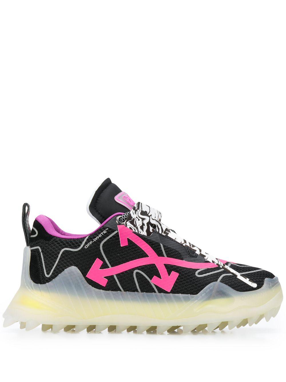 Off-White c/o Virgil Abloh Black & Pink Odsy Mesh Sneakers for Men 