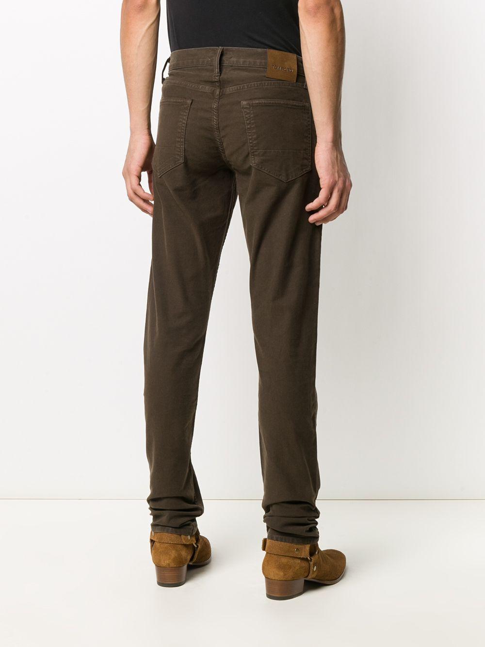 Tom Ford Denim Mid-rise Straight-leg Jeans in Brown for Men - Lyst