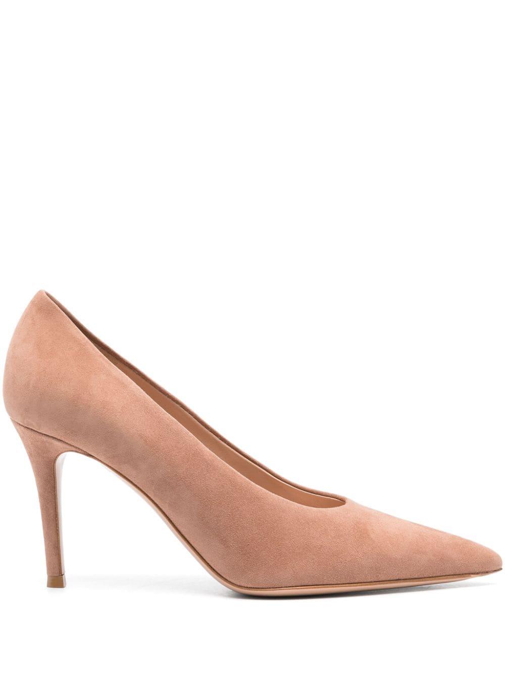 Gianvito rossi pink suede pumps clearance