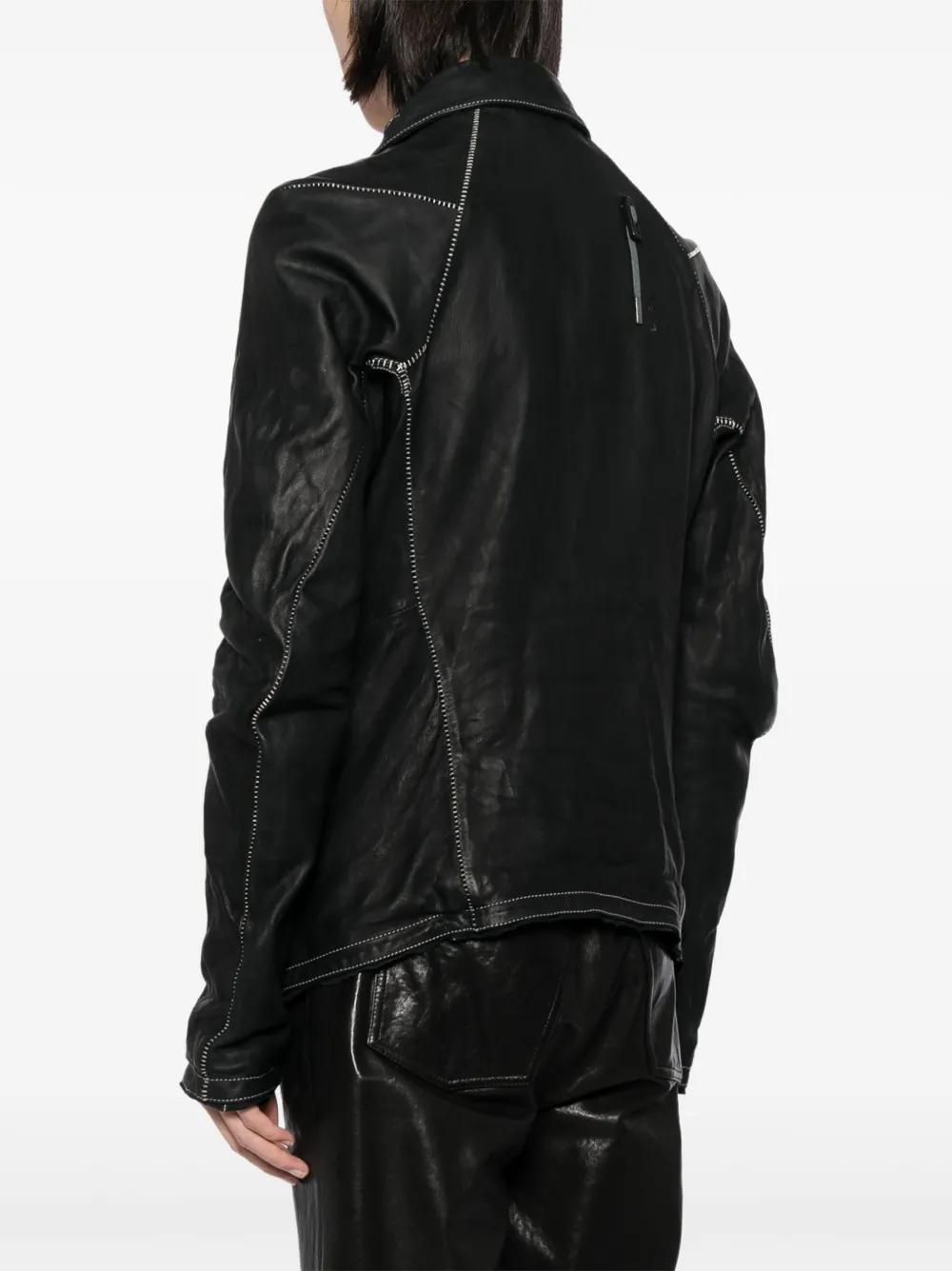 Boris Bidjan Saberi Leather Jacket in Black for Men | Lyst UK