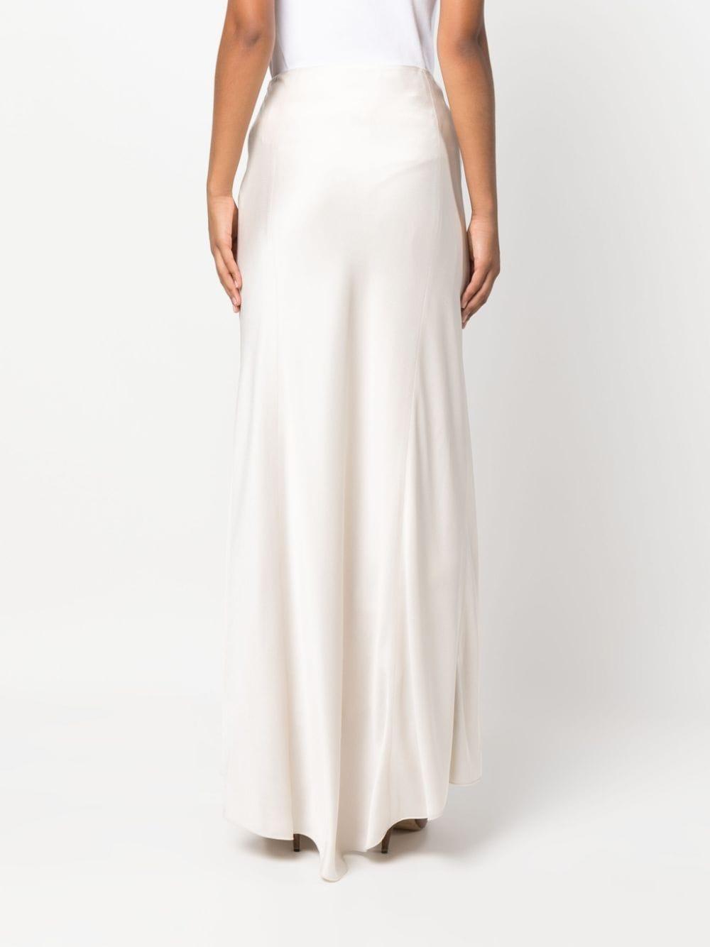 White silk maxi skirt 2025