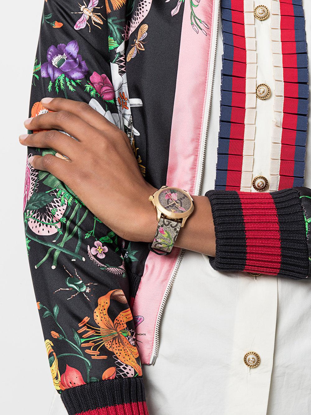 floral gucci watch