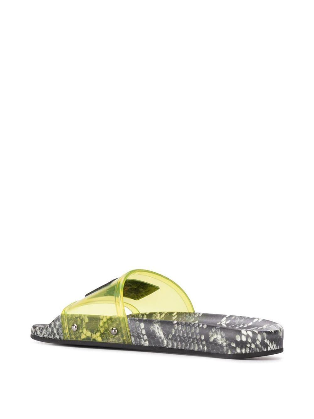 versace snake print slides