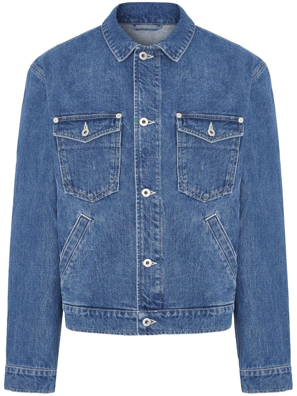 KENZO Men´s Blue Boke Flower Jacket jackets - jackets