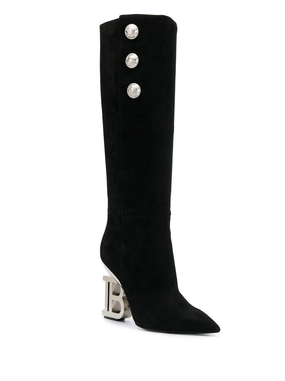 Balmain Nelly Over-the-knee Boots in Black - Lyst