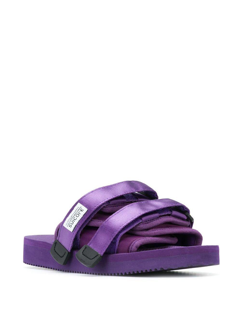 purple suicoke sliders