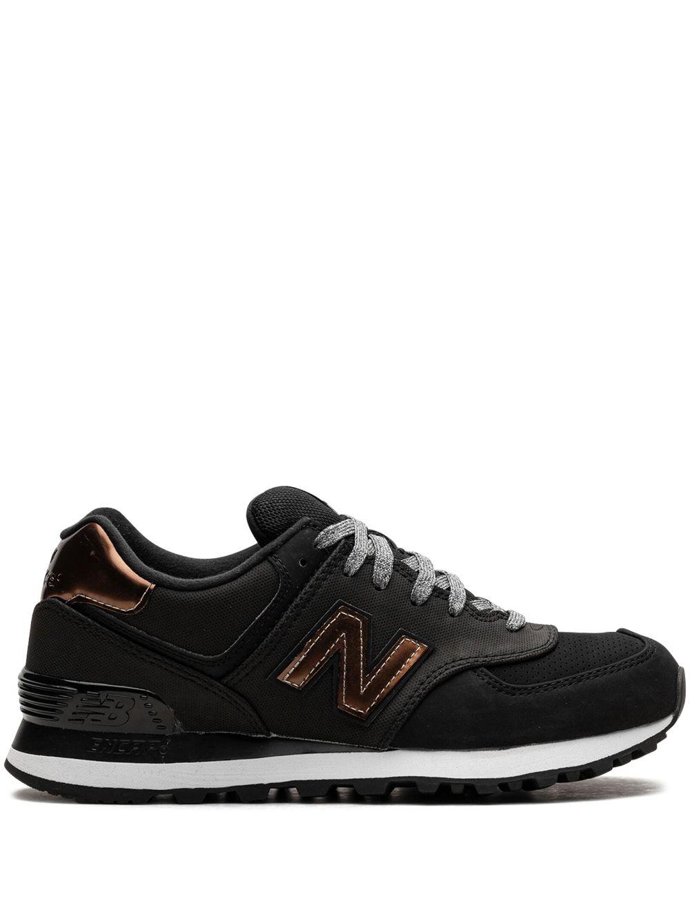 New Balance 574 "copper" Lowtop Sneakers in Black Lyst