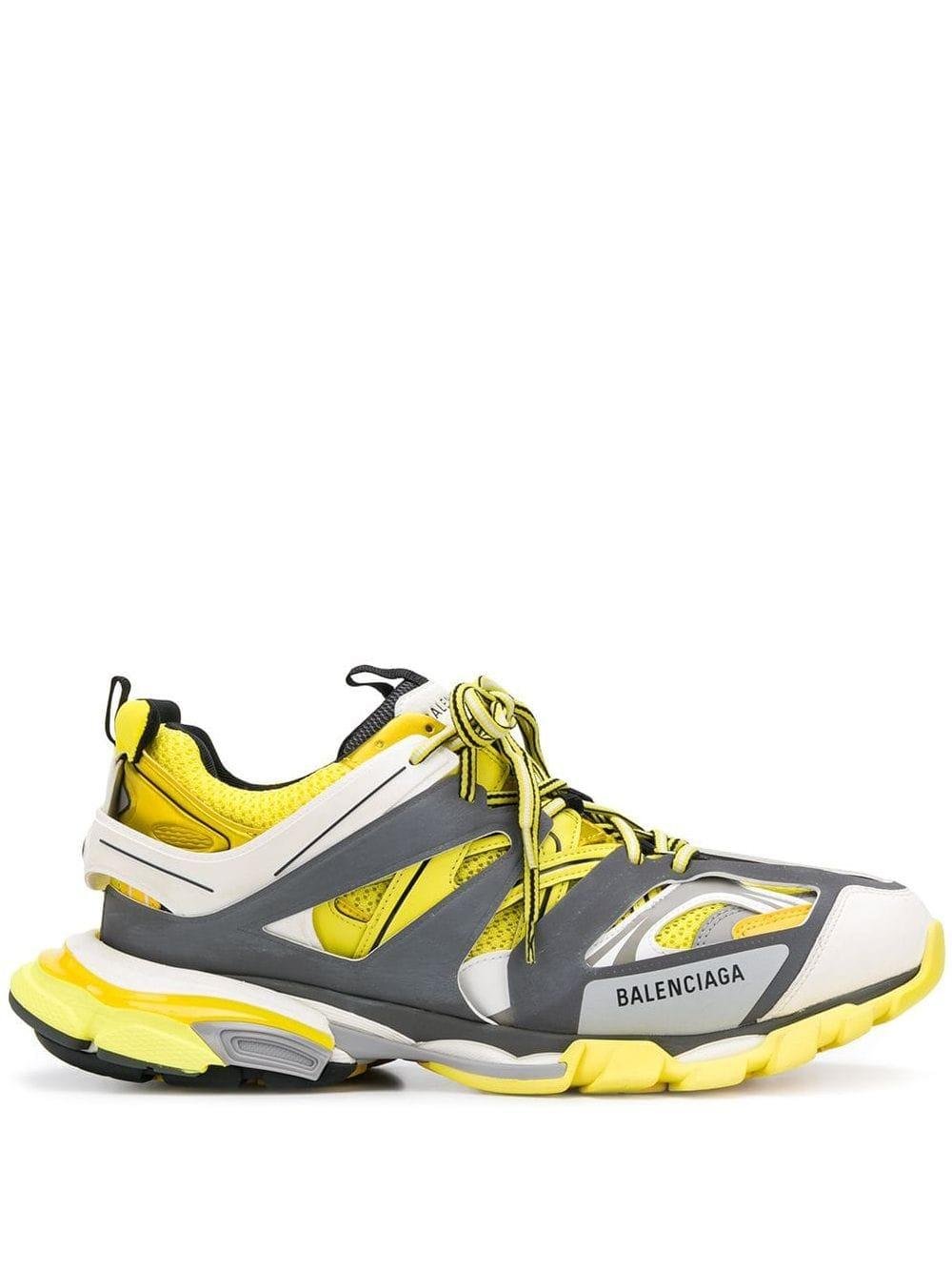 Balenciaga Rubber Track Trainers in Yellow/ Grey (Yellow) for Men - Lyst
