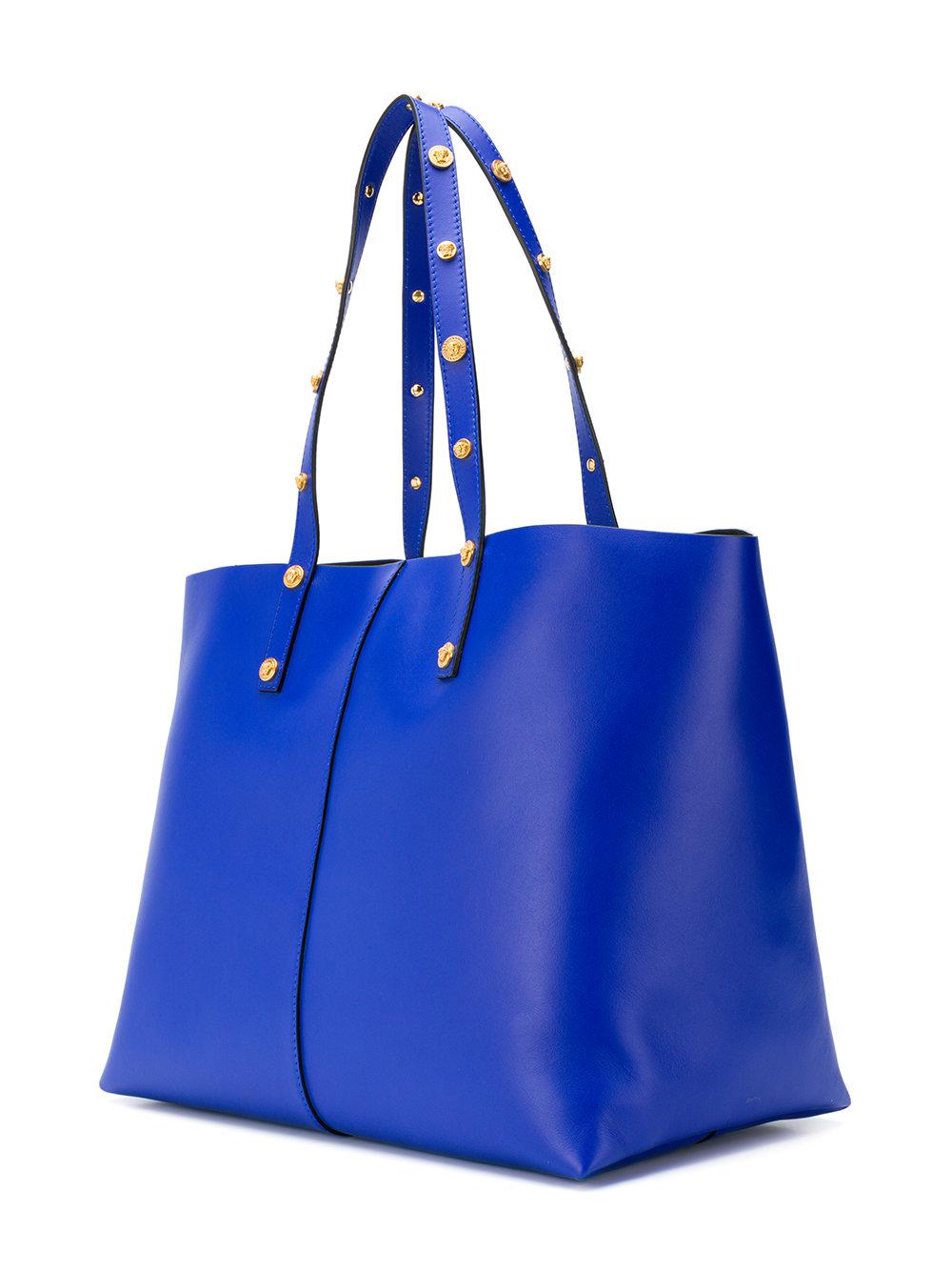 Versace Tribute Tote Bag in Blue Lyst