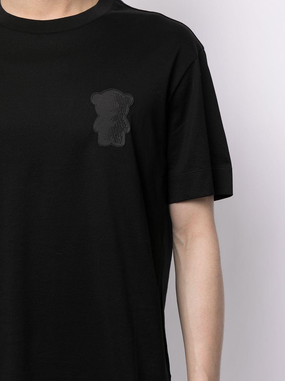 Emporio Armani Teddy Bear-patch T-shirt in Black for Men | Lyst