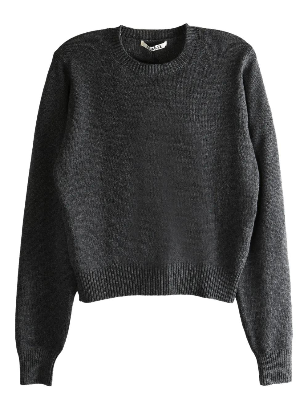 AURALEE クルーネックリブウールプルオーバー レディース AURALEE セーター、プルオーバー | オンラインセールは最大