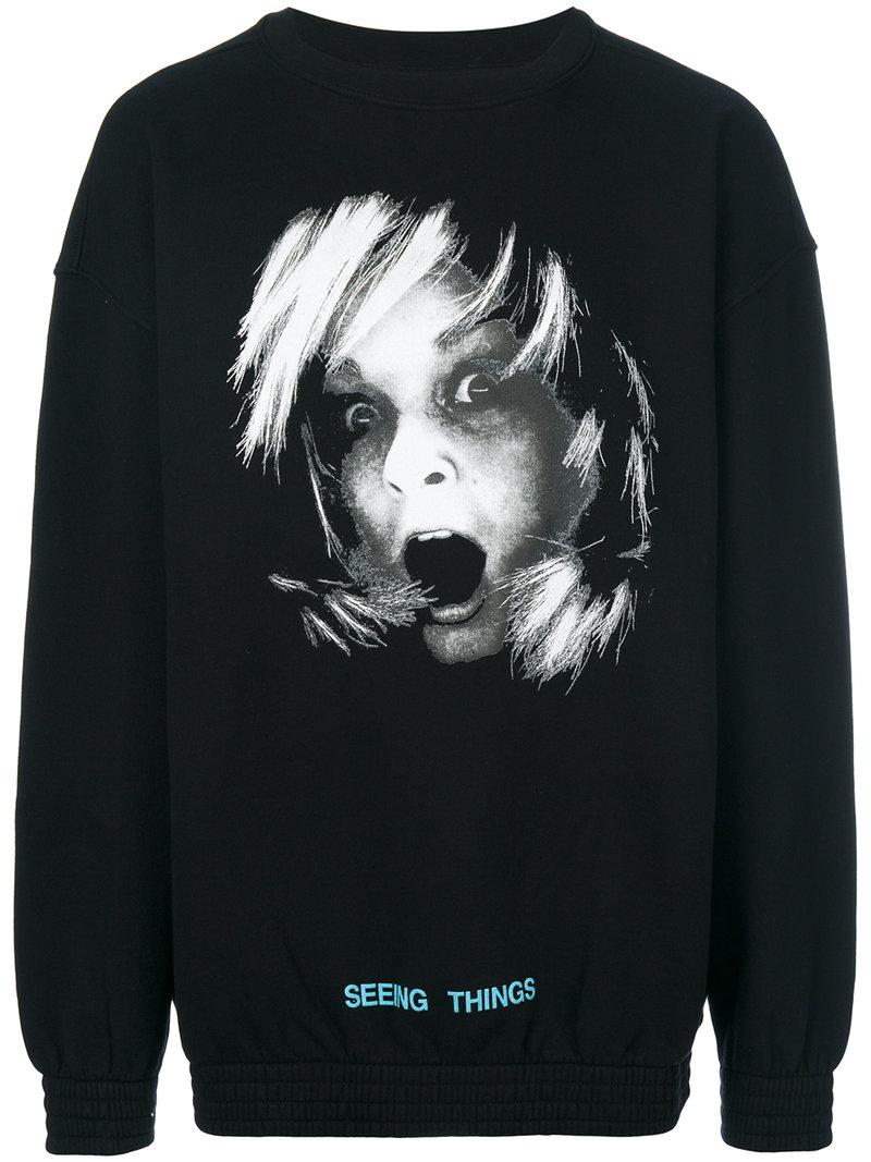 Off white seeing things crewneck discount