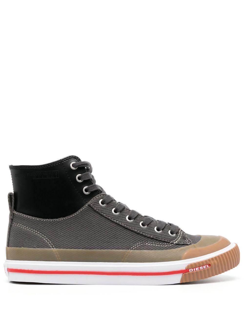 DIESEL Colour-block High-top Sneakers 