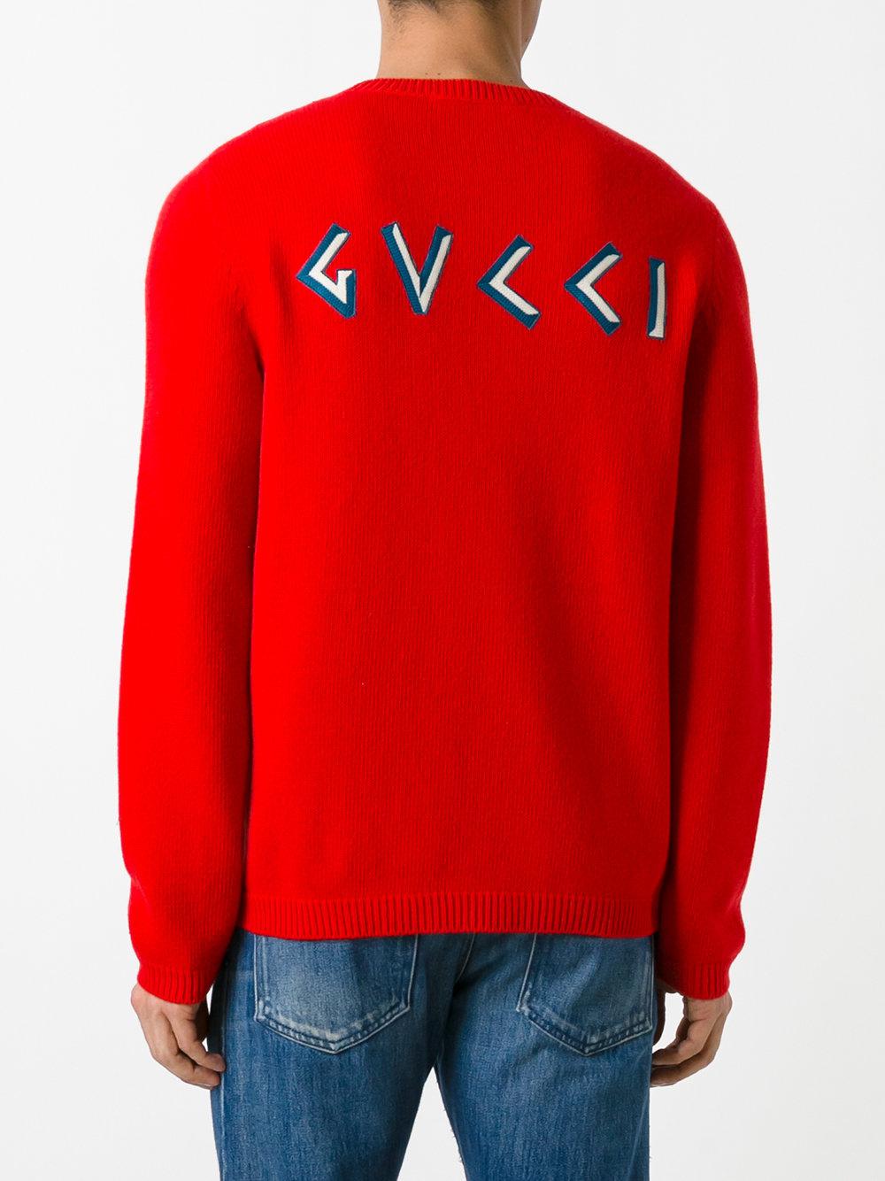 Gucci Sweater With Donald Duck in Red for Men | Lyst