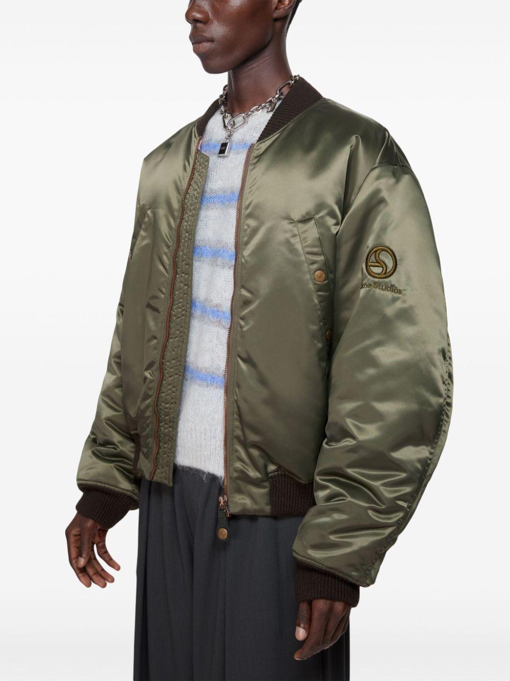 Acne Studios メンズ グリーン ボンバージャケット ジャケット