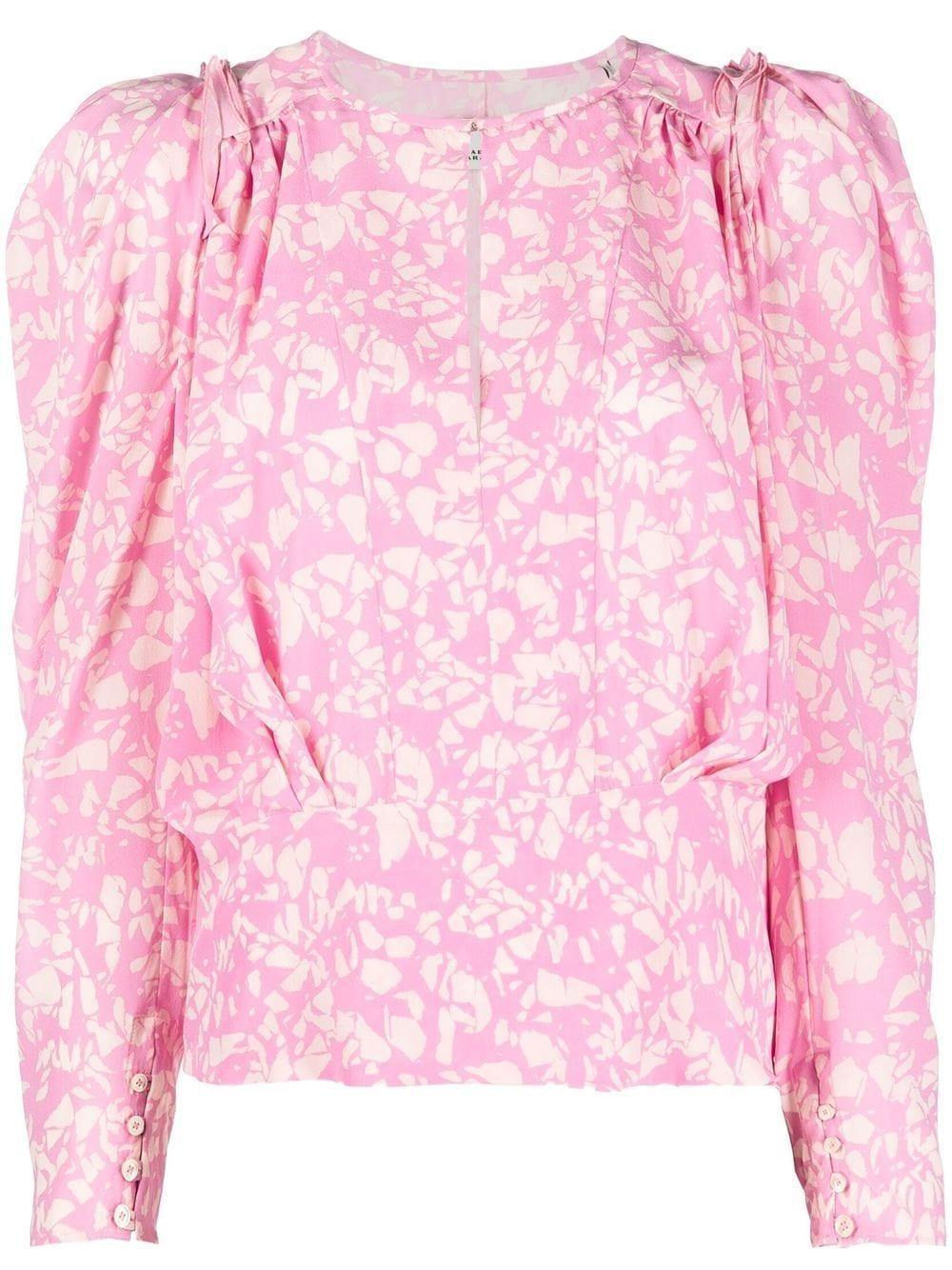 Isabel Marant Top Zarga Clothing in Pink | Lyst