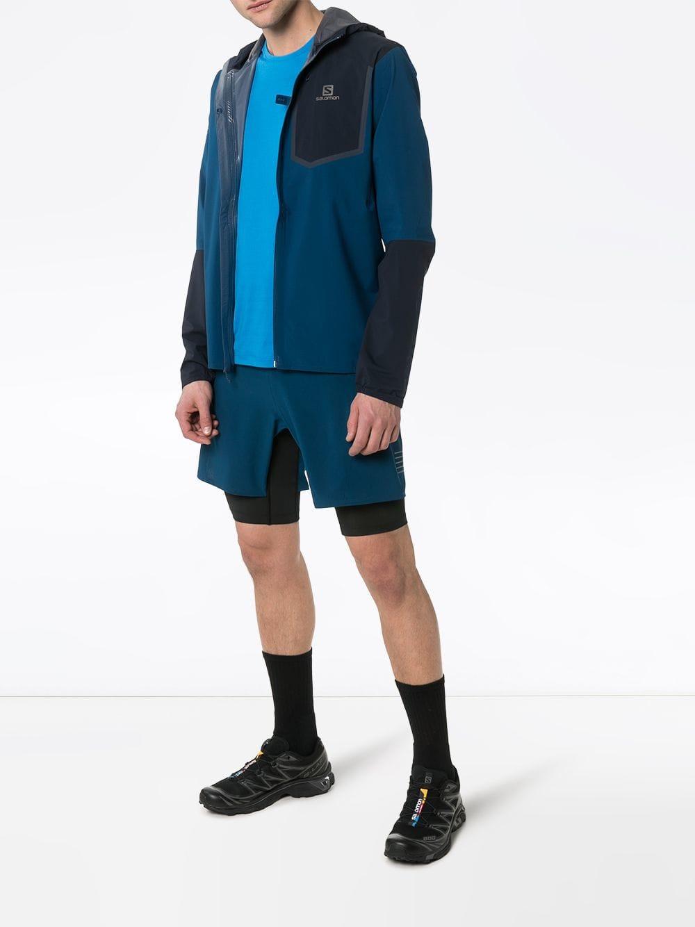 Salomon S/LAB Synthetic Logo Print Performance T-shirt in Blue for Men - Lyst