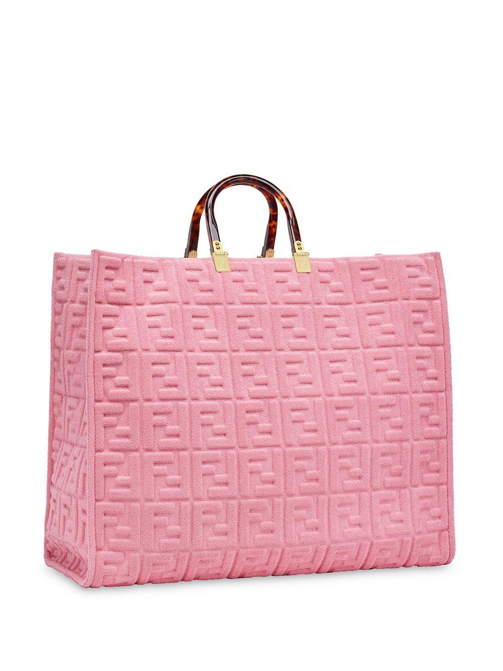 Fendi Terry Sunshine Tote Bag in Pink
