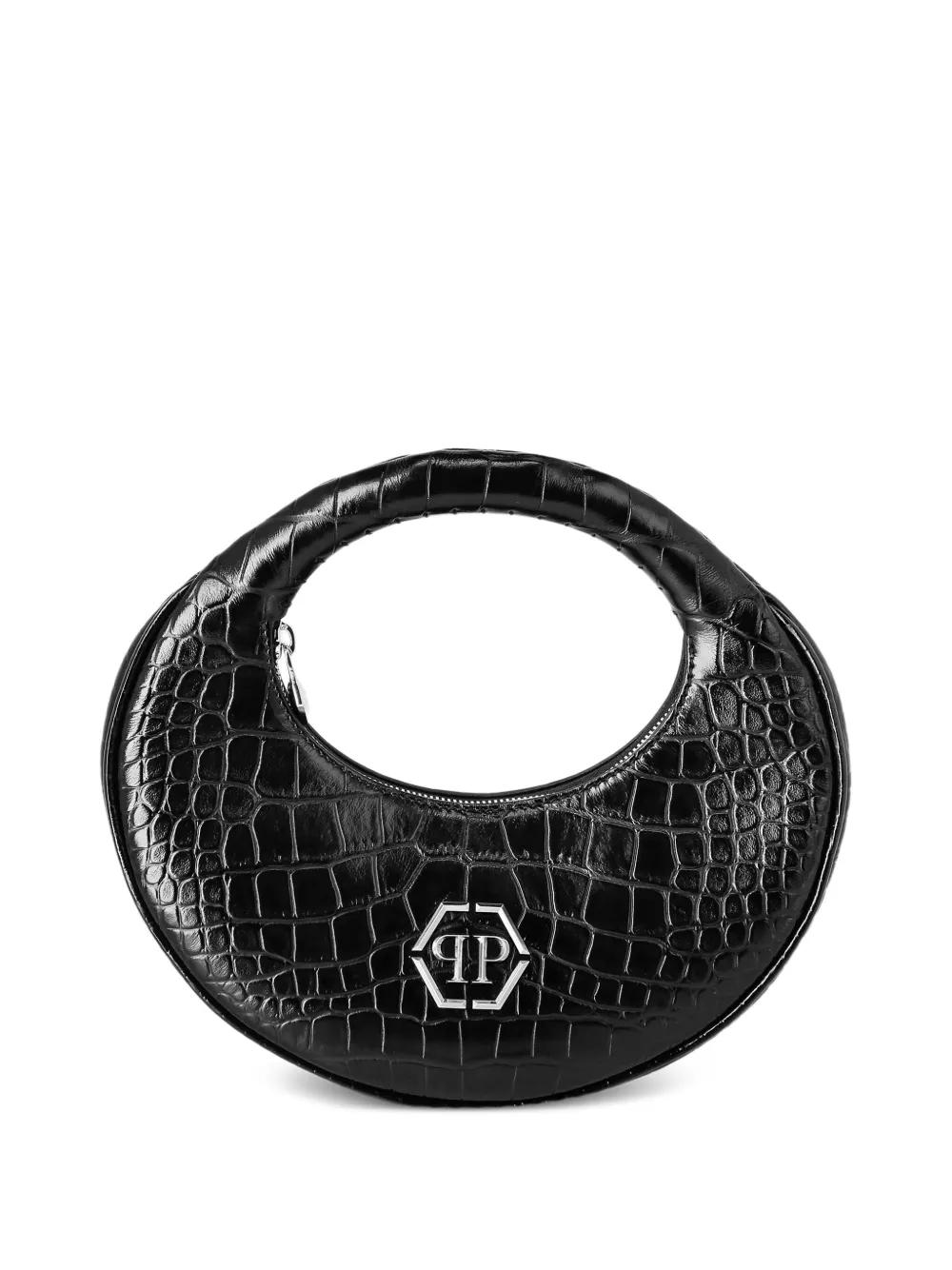 クラッチバッグ Philipp Plein Versatile Black Calf Leather Clutch Bag Philipp Plein Black Logo Leather Clutch Bag | ModeSens