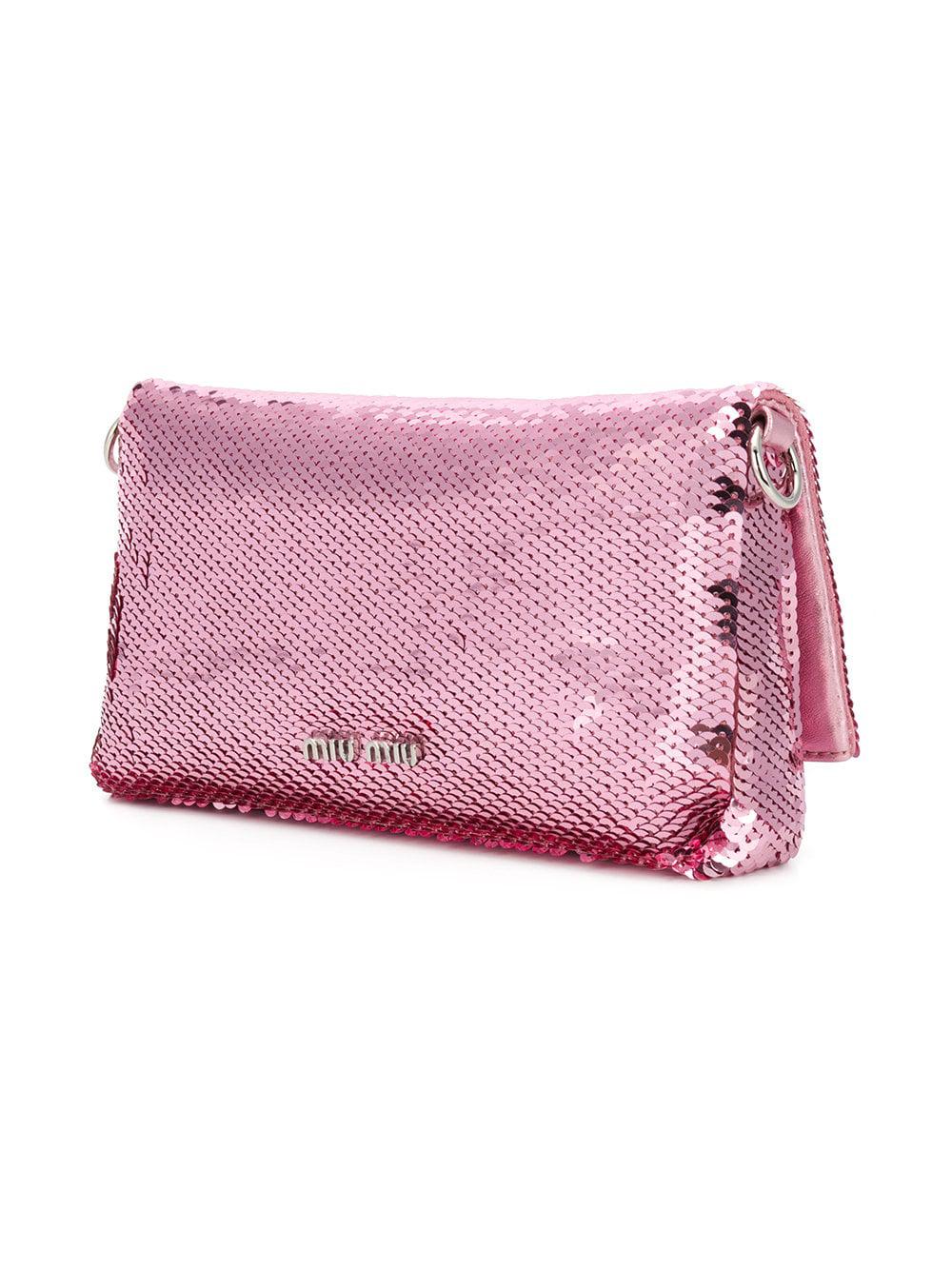 miu miu pink pouch