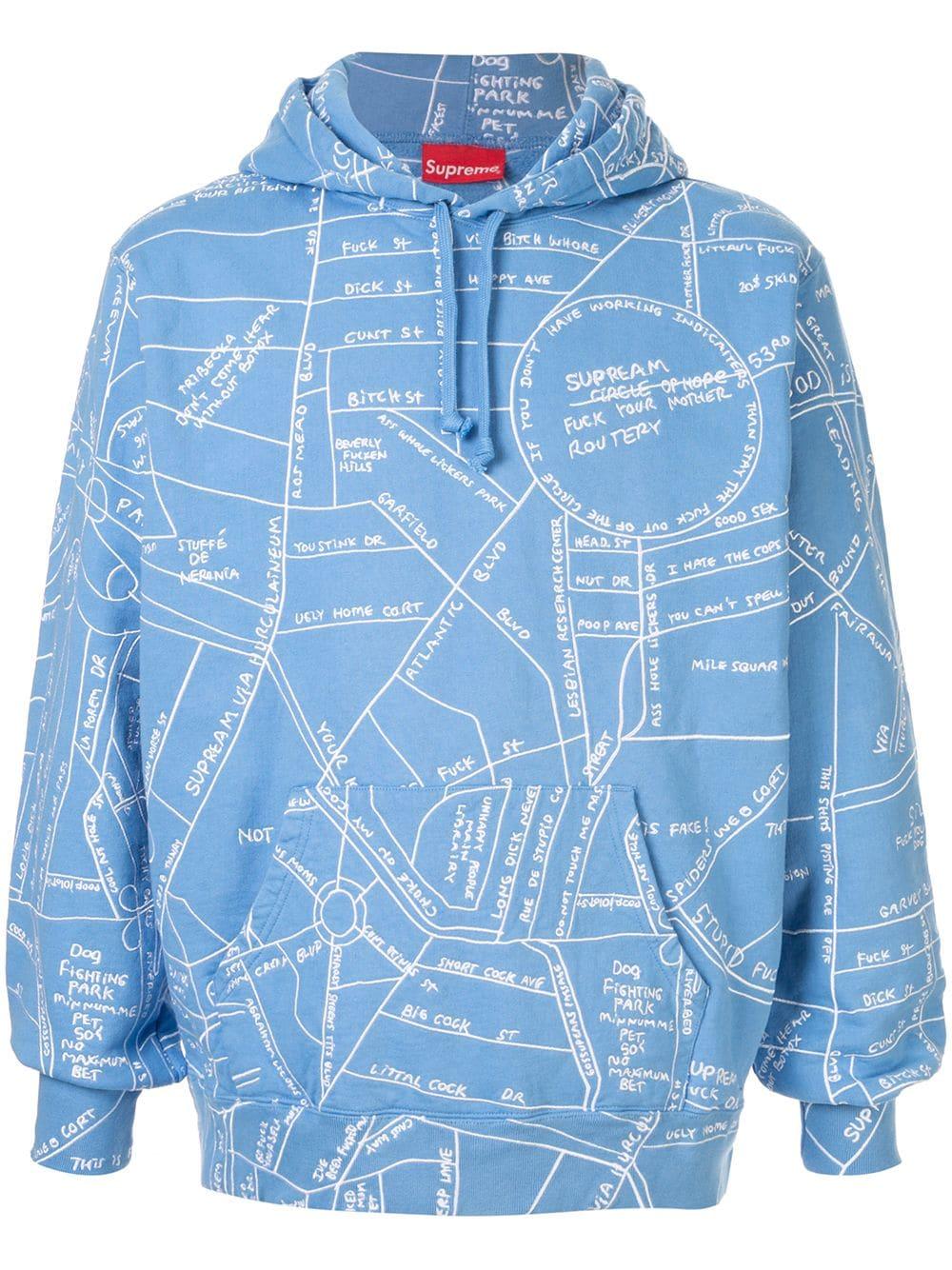 supreme gonz map hoodie