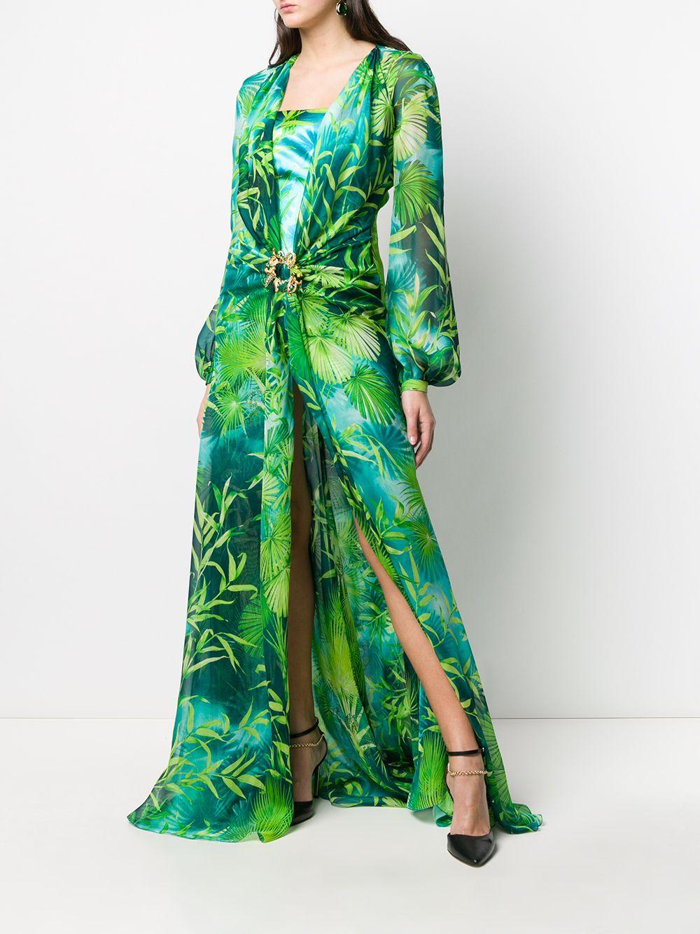 Versace Kleid Jungle Dress in Originalversion in Grün | Lyst DE
