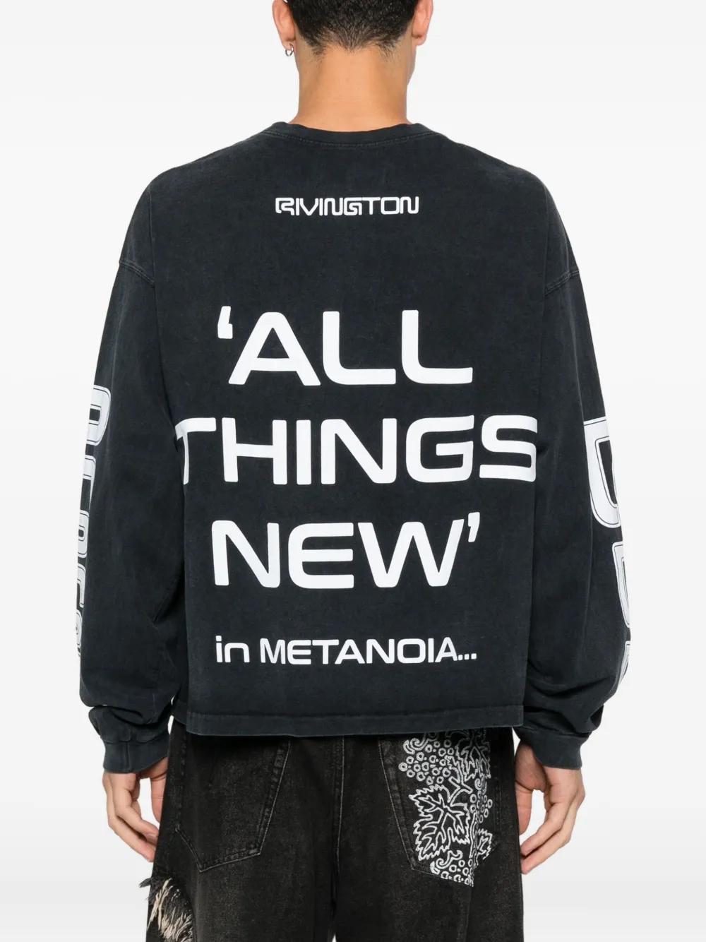 RIVINGTON roi Rebis Long Sleeve Graphic T-Shirt in Black for Men