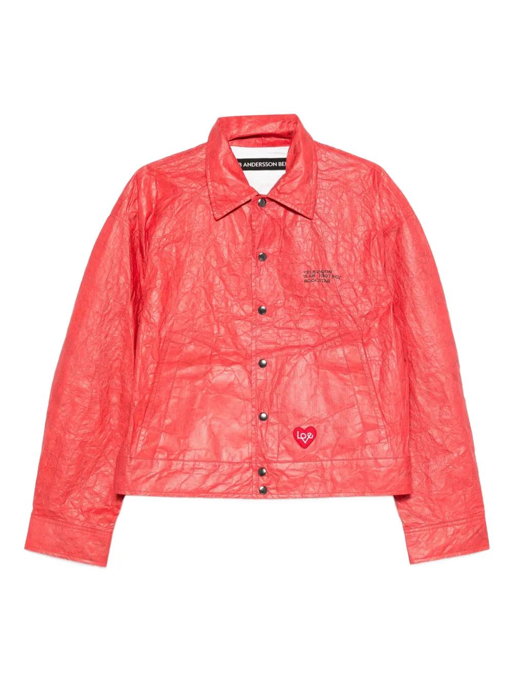 ANDERSSON BELL Guitarist-Print Tyvek Jacket in Red | Lyst ANDERSSON BELL Guitarist-Print Tyvek Jacket in Red | Lyst