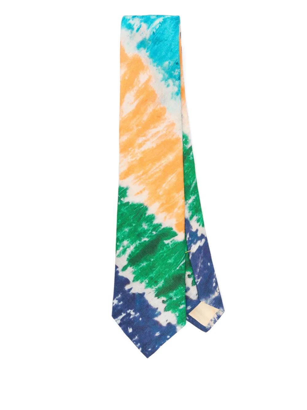 Polo Ralph Lauren Tie-Dye Linen Tie in White for Men Lyst UK