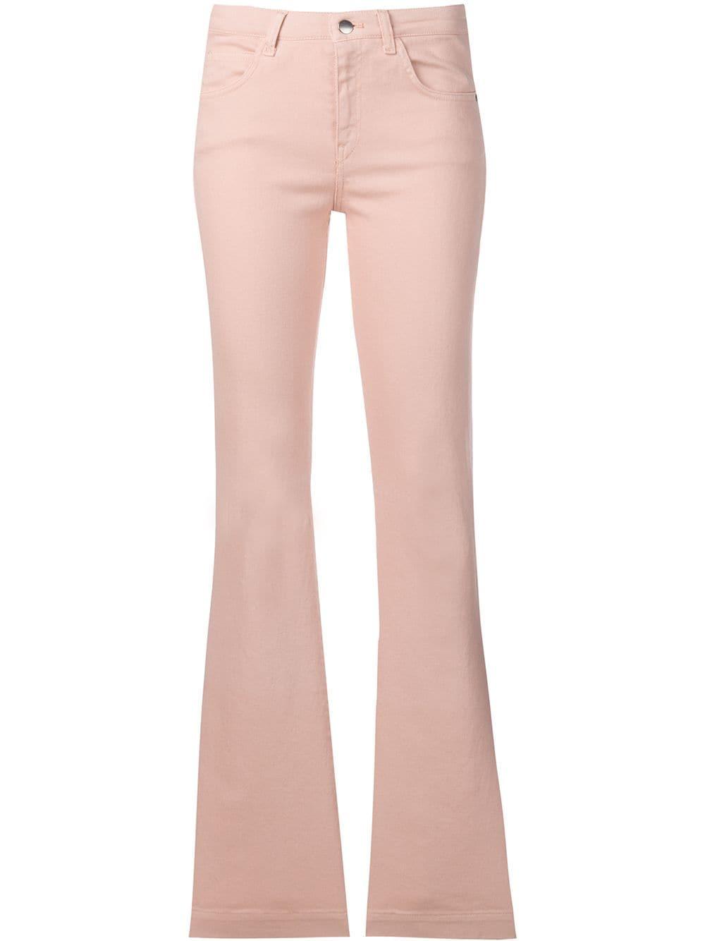 L'Autre Chose Denim Flared Jeans in Pink - Lyst
