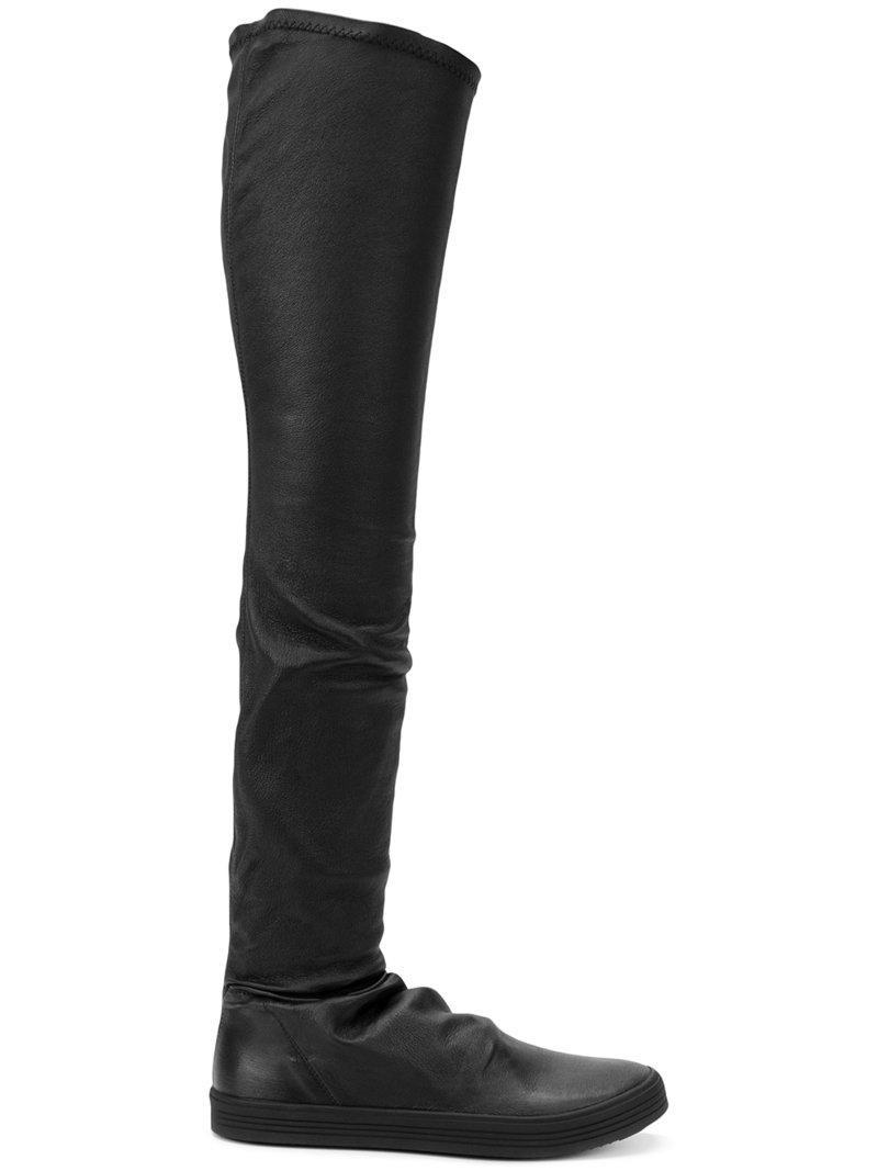 Rick Owens Over The Knee Boots in Black Lyst
