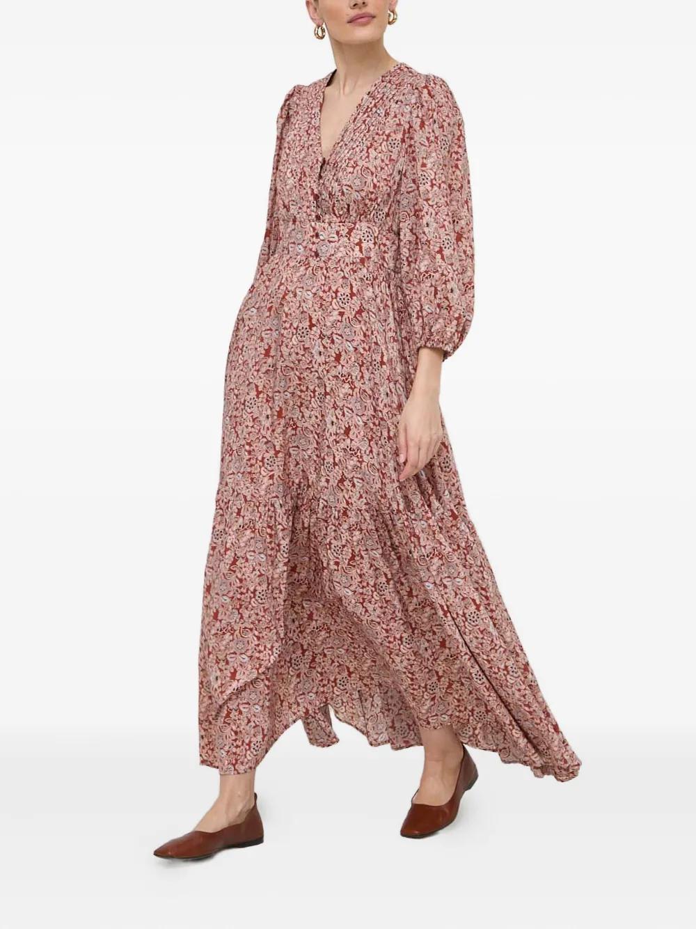 ivy and oak maxi dress IVY OAK Flora Ribbed high-neck Maxi Dress | Grey