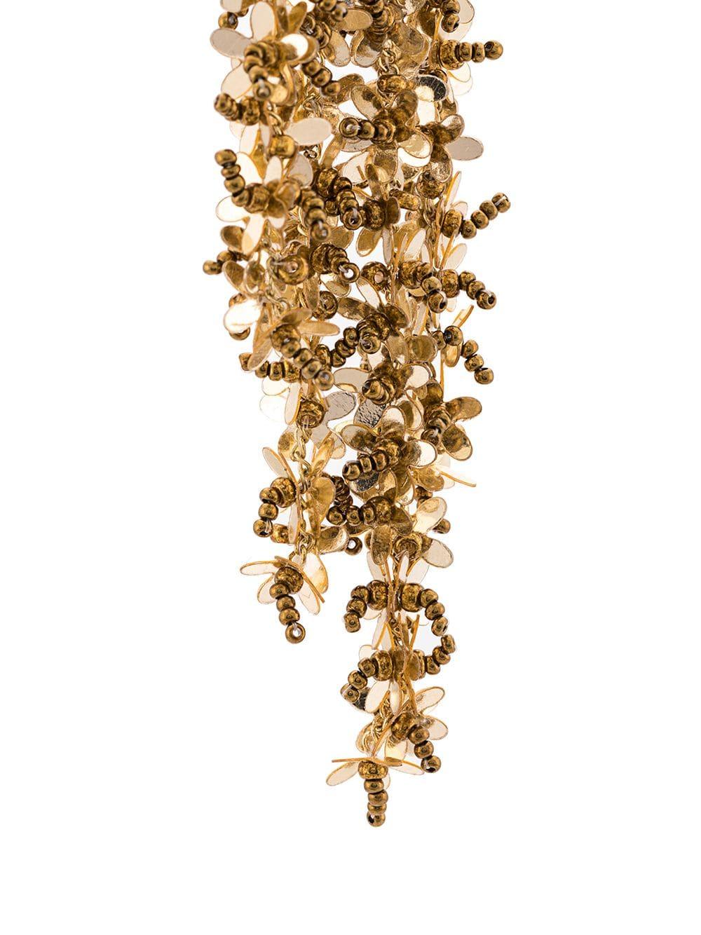 Women S Brown Beaded Cascade Drop Earrings