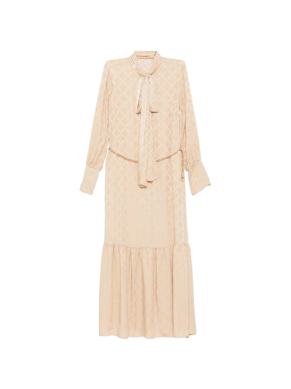 chinese dress ladies Michael Kors Michael Women's Embellished Scoop-Neck Long-Sleeve Dress main image 0