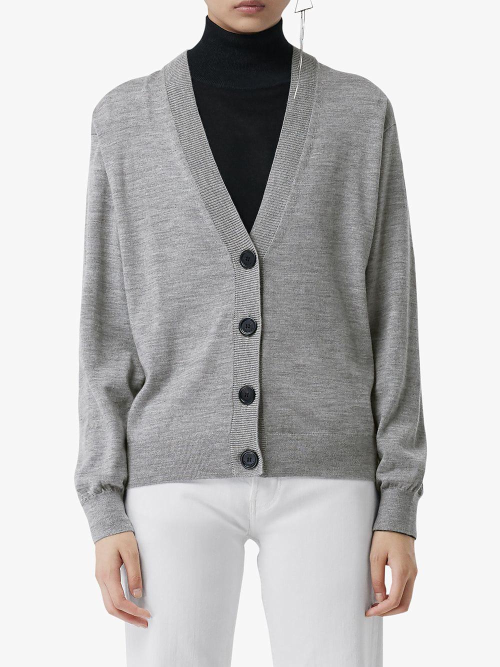 burberry wool cardigan