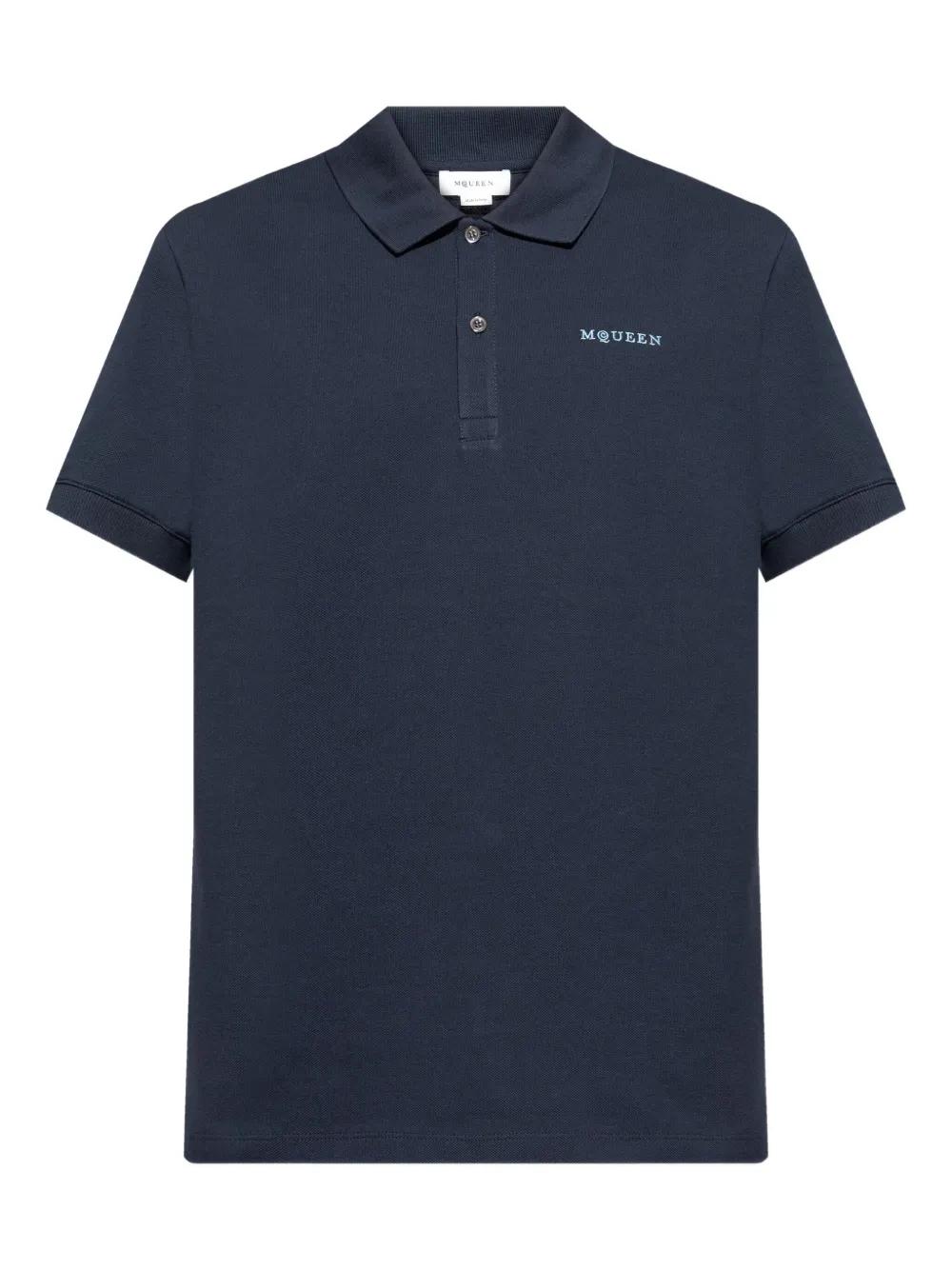 Tシャツ・カットソー ALEXANDER MCQUEEN Embroidered Cotton Oversize Polo Shirt Tシャツ・カットソー ALEXANDER MCQUEEN Embroidered Cotton