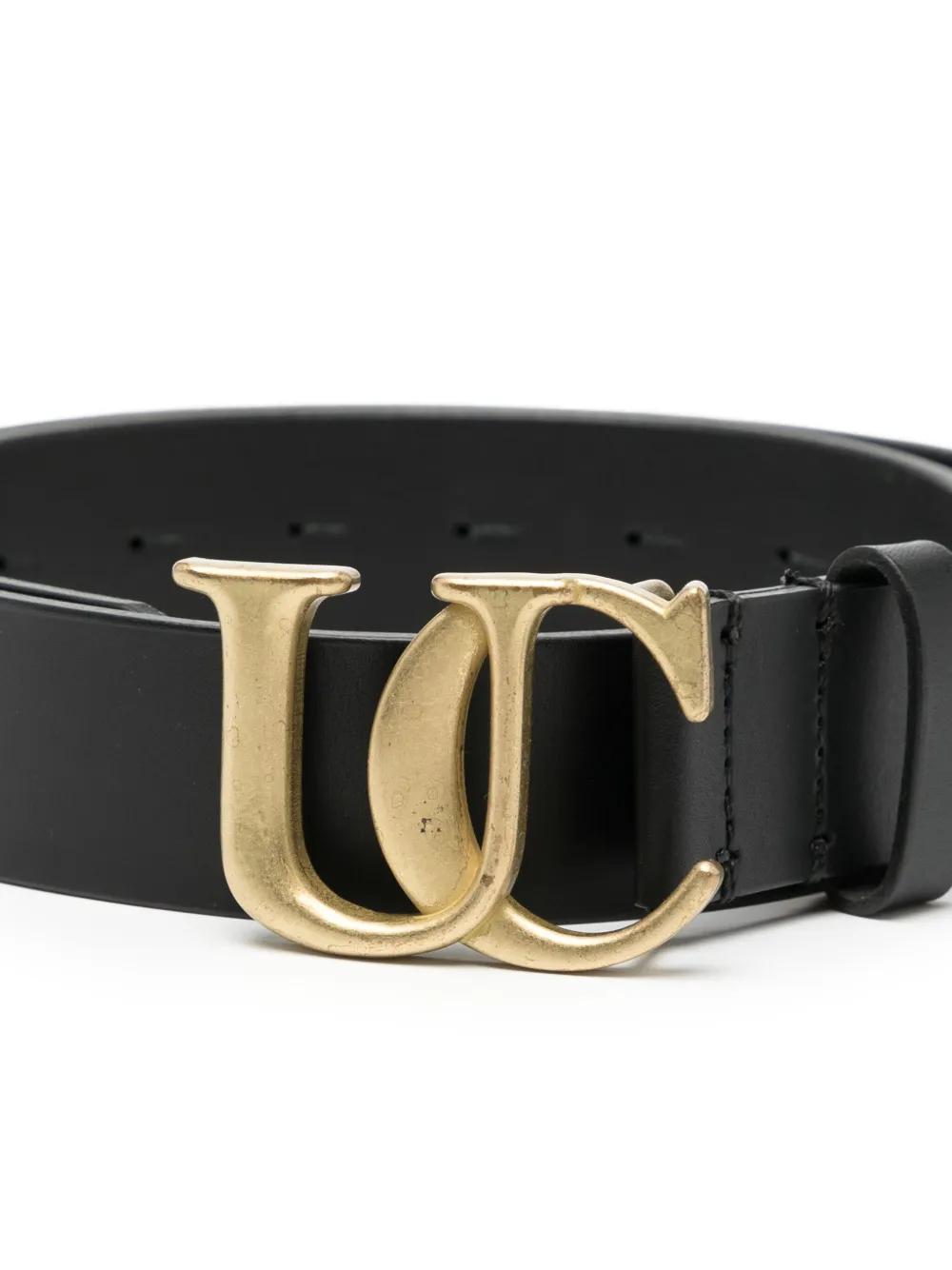 Undercover Logo Belt in Black | Lyst