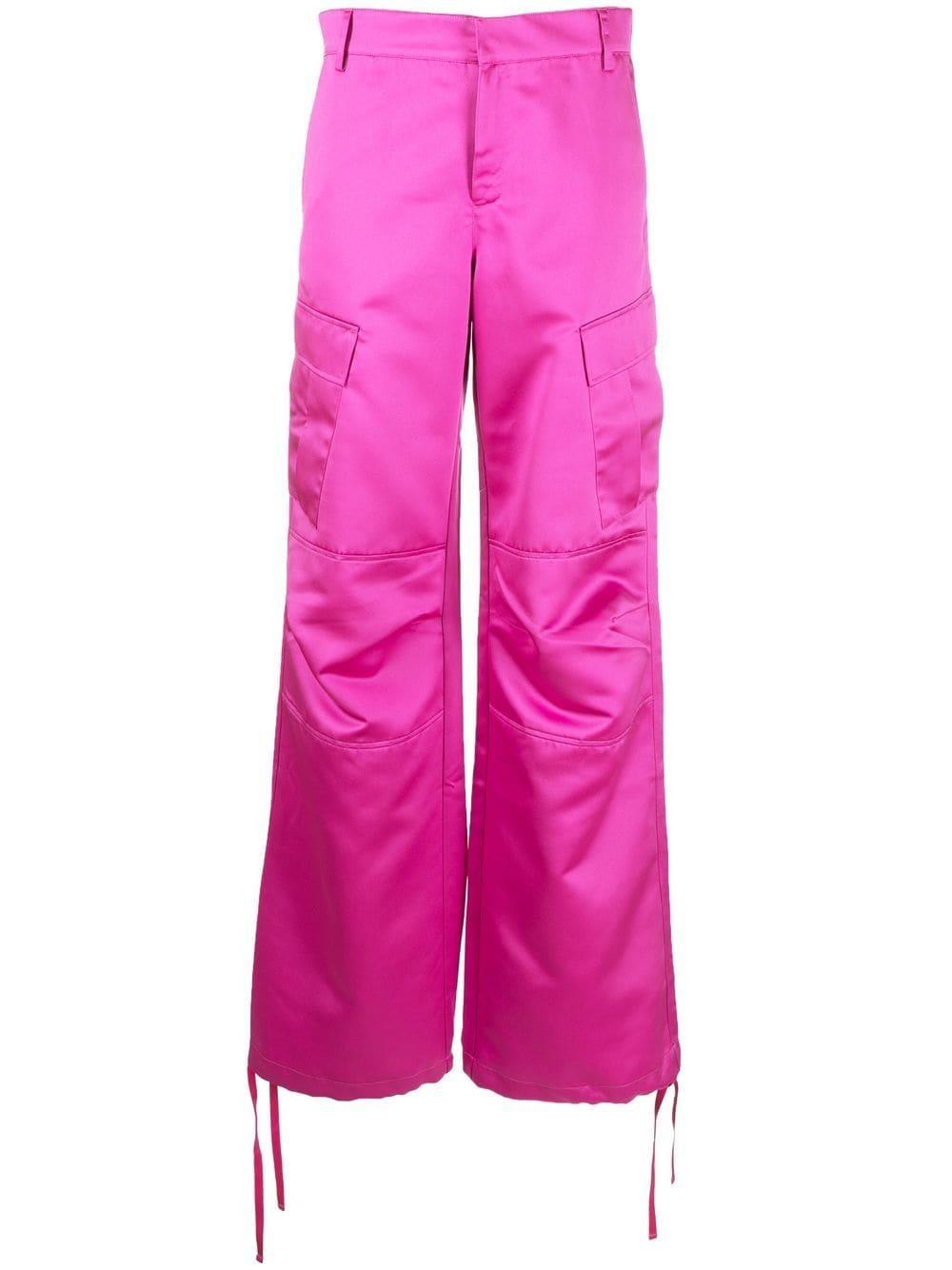 The Andamane Satin-finish Cargo Pants in Pink | Lyst