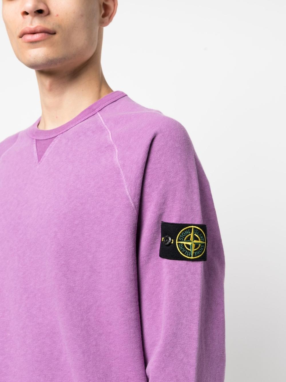Stone Island Logo-patch Sweatshirt in Purple for Men | Lyst Australia