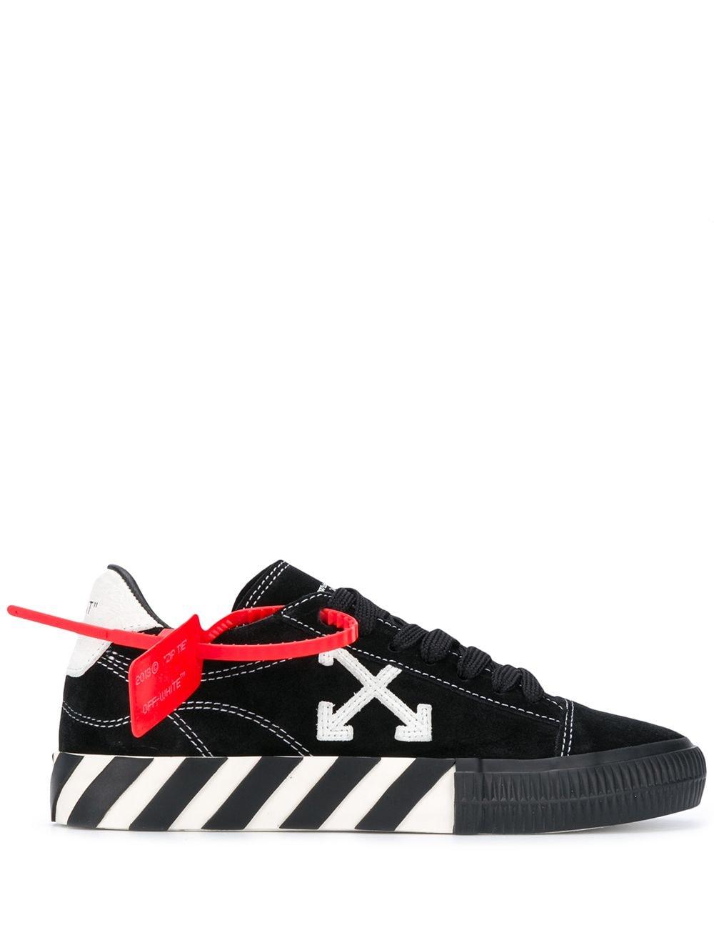 Off-White c/o Virgil Abloh Suede Vulcanized Low Sneakers New Arrow in Black  - White (Black) - Save 73% - Lyst