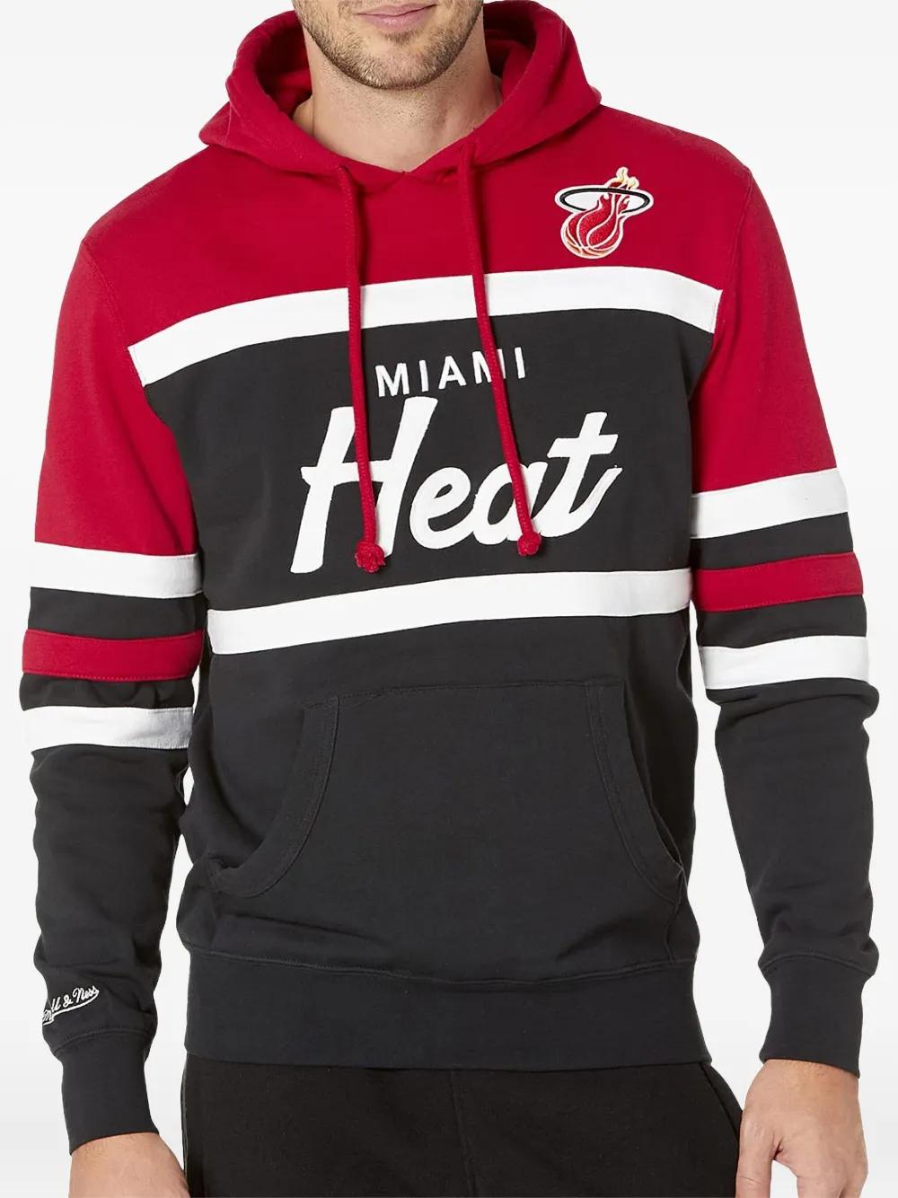 Mitchell Ness Nba Miami Heat Head Coach Hoodie in Red for Men