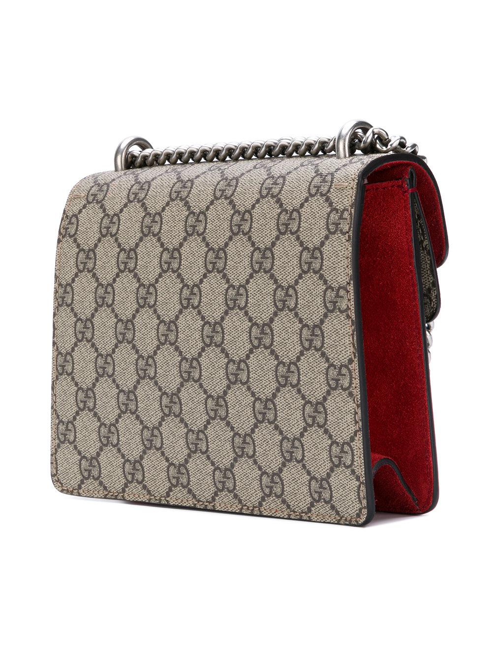 Gucci Leather Dionysus Gg Supreme Mini Bag - Lyst