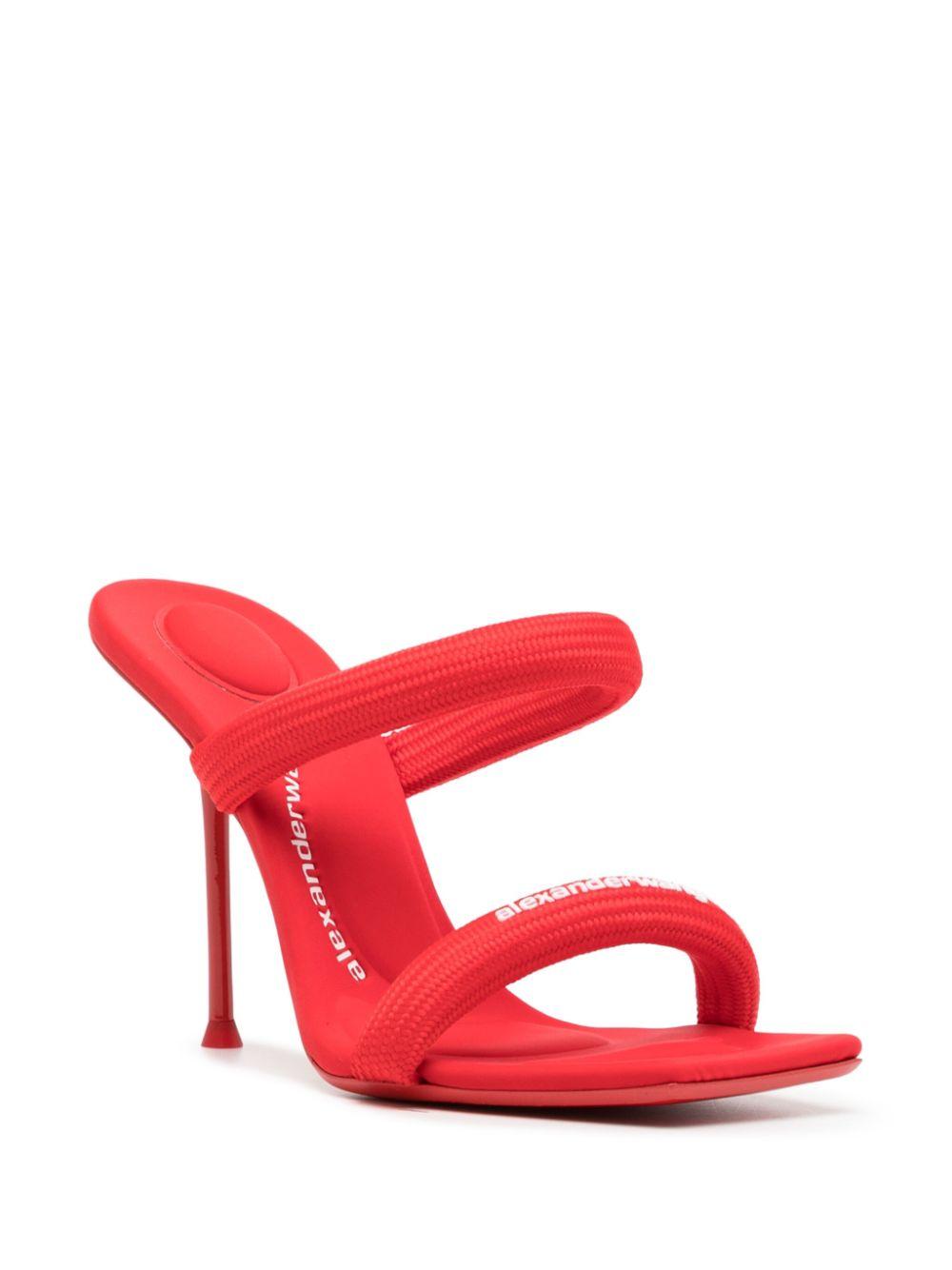 Alexander Wang ☆Julie 105mm Nylon Tubular ヒールサンダル julie 105mm nylon tubular sandal in BLACK | alexanderwang®