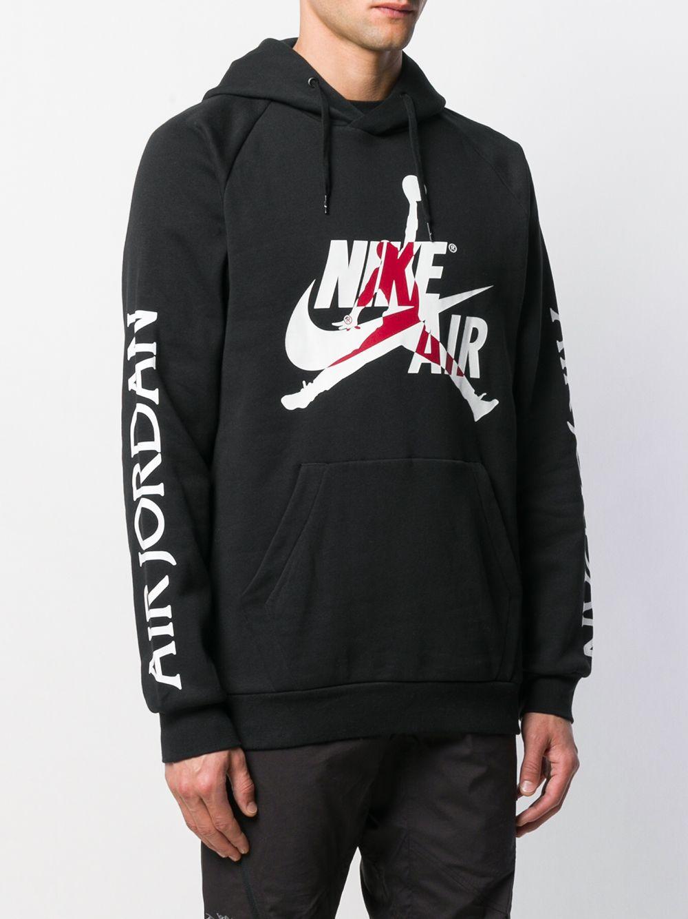 Nike Cotton Air Jordan Hoodie in Black for Men - Lyst