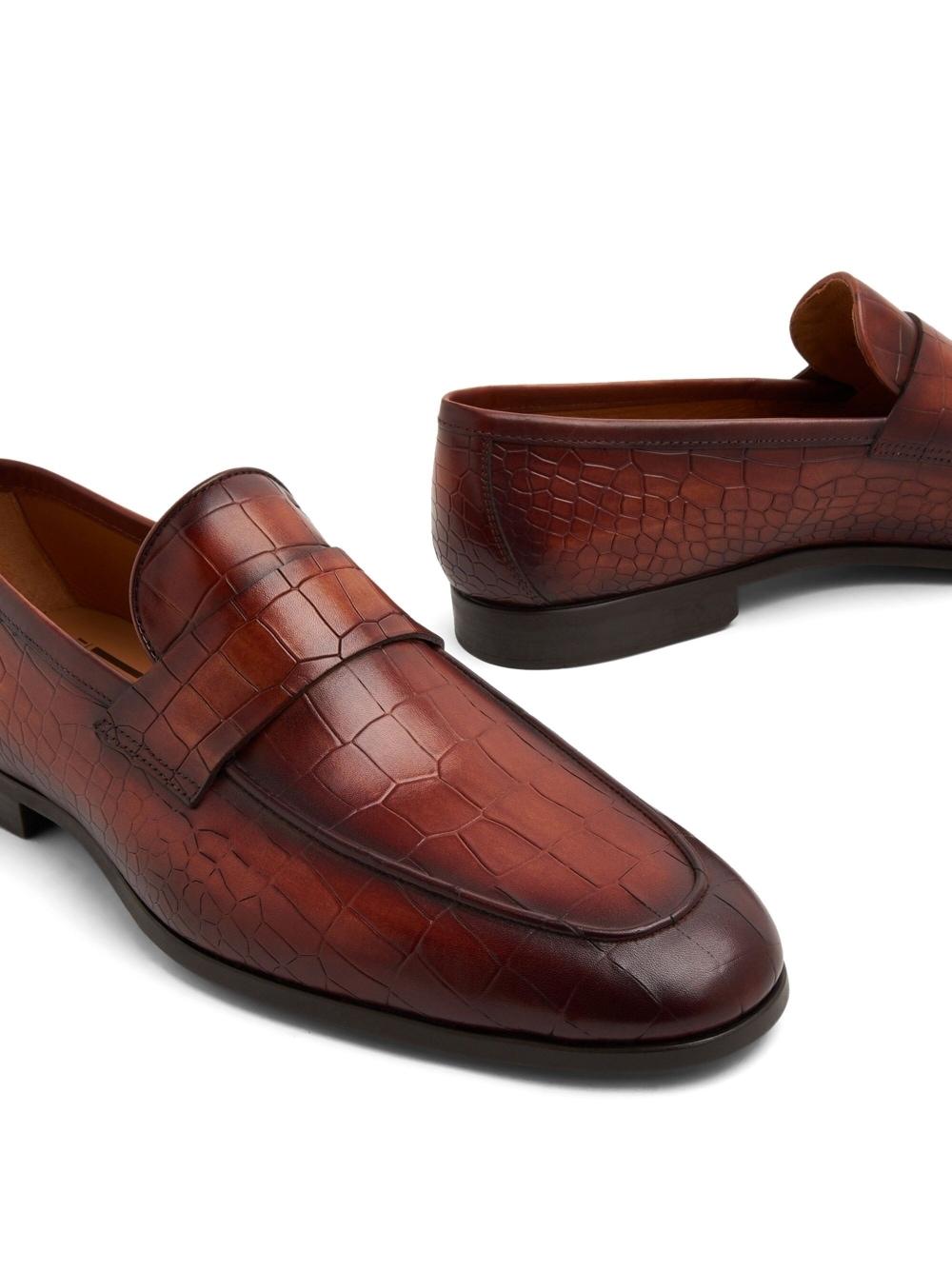 Magnanni Crocodile-effect Leather in Brown for Men | Lyst
