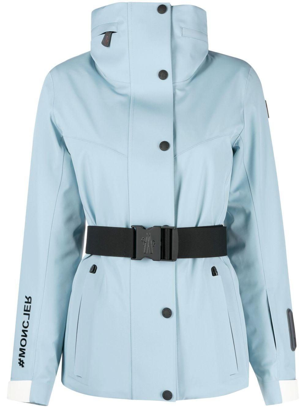 3 MONCLER GRENOBLE Belted Ski Jacket in Blue Lyst