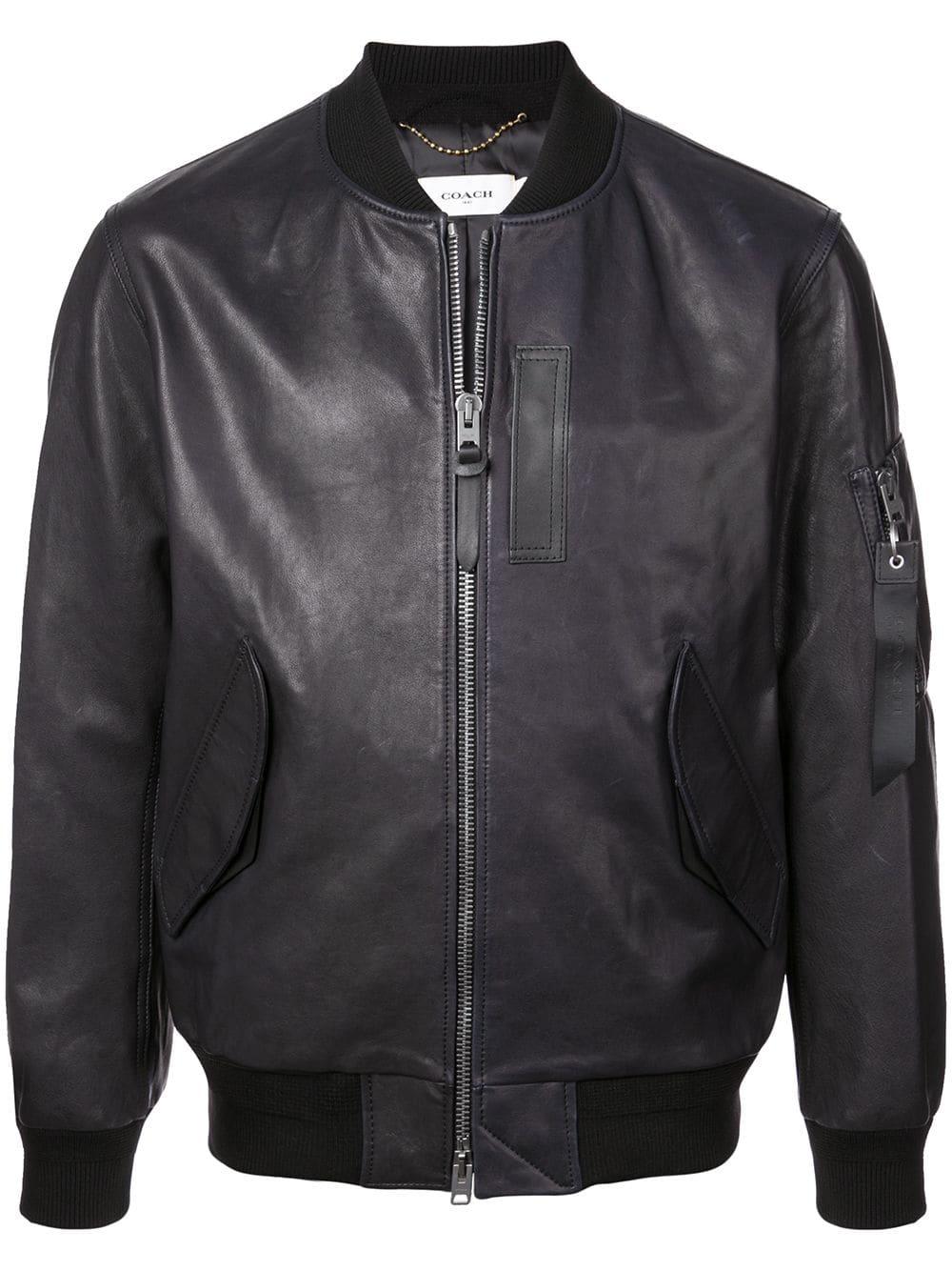 COACH Ma-1 Jacket in Black for Men | Lyst COACH Ma-1 Jacket in Black for Men | Lyst